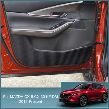4 бр. За Mazda CX-5 CX-30 KF DM 2012-2025 Автомобилна Врата Със Защита от Удари, Кожена Защитно Фолио, Защитни Стикери, Въглеродни Аксесоари