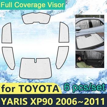 Слънчеви Очила с Пълно Покритие За Toyota Yaris XP90 2006 ~ 2011 Автомобилни Слънчеви Стъкла Козирка на Страничните Прозорци Shaby Аксесоари 2010