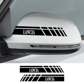 2 бр. Автомобилни Стикери На Огледалото за Обратно виждане За Lancia Delta STRATOS Y Phedra Thema Ypsilon Аксесоари За Автотюнинга Винилови Етикети На Лента