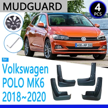 Калници, подходящ за Volkswagen VW Polo MK6 AW 2018 2019 2020, аксесоари за кола, калник на задно колело, крило, резервни части за автомобил