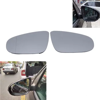 Комплект от 2 теми, Автомобилно Огледало за Обратно виждане с Подгряване на Стъклото в Лявата и Дясната Врата, Странично Крило, Подмяна на Сиви Лещи За VW Golf 6 MK6 2009 2010 2011-2013