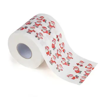 Коледен модел, тоалетна хартия, за домашни фестивални партита, серия преобръщане щампи, сладко забавно тоалетна хартия, два слоя, интериор със собствените си ръце