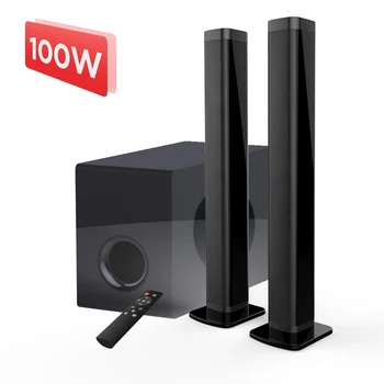 Samtronic 80W TV SoundBar 2.1 ch Говорител Озвучителна Система за Домашно Кино 3D Surround Sound Bar Дистанционно Управление Със Субуфер