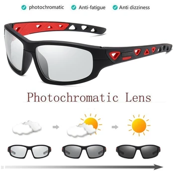 Фотохромичните поляризирани слънчеви очила ORON Sport, колоездене, очила, кормило стъкло, Мъжки слънчеви очила за риболов, каране на велосипед