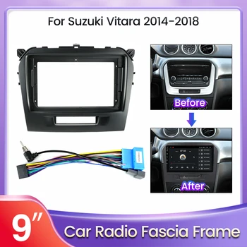 Автомобилна Радиоприемная панел За Suzuki Vitara 2014-2018 За Android All-in-One Стерео Dash Kit Подходяща За Монтаж, за Довършителни работи на предния панел, Рамка