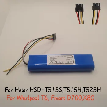 14.4V3500mAh за Haier HSD-T515S.T515H.T525H.T750B.HB-X775W.Резервни части Whirlpool T6.Fmart D700.X80 за робот-подметальщика
