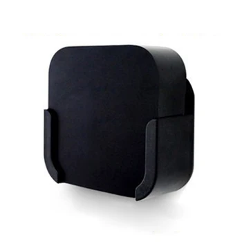 За Apple TV4 TV BOX Пластмасова защитна стена за хол, спалня, черни аксесоари, скоба за домашен плеър