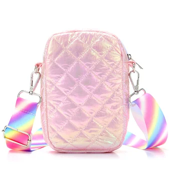 Чанта-месинджър Lady Dream Girl Сърце, голяма чанта голям-месинджър, чанта за съхранение на монети и мобилен телефон с розови пагон