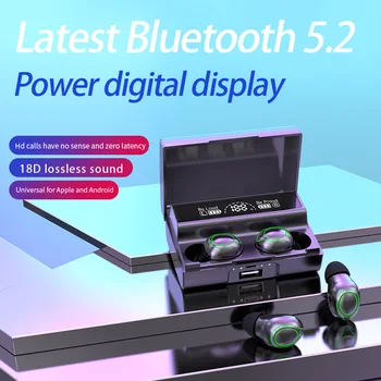 Нови безжични Bluetooth слушалки MD828 TWS, мини-touchscreen дигитален дисплей, дишащи, леки спортни слушалки в ушите, Безплатна доставка