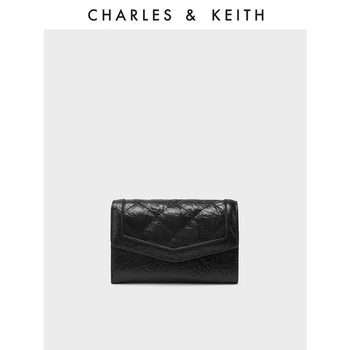 CHARLES＆КИЙТ новият пристигането на пролетта 2023 CK6-10681096, богат на функции модни къси дамски чанти-портфейли