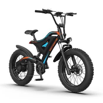 S18-MINI 48V 500W Електрически Aostirmotor Планински Велосипед с 20-Инчов Дебелото Гума Електрически Велосипед за Планинско Колоездене Дебела Гума E Bike