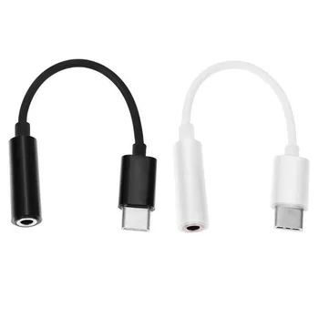 Аудио кабел Type C 3,5 Jack Кабел за слушалки USB C-3,5 мм Адаптер За Слушалки Huawei P10 P20 P30 Pro Mate 10 Pro 20 30