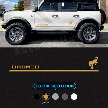 2 елемента Етикети в Страничната лента с Логото на Колата за Полагане на купето Стикер за Ford Bronco Sport 2023 2022 2021 2020 2- Вратата 4-Врата