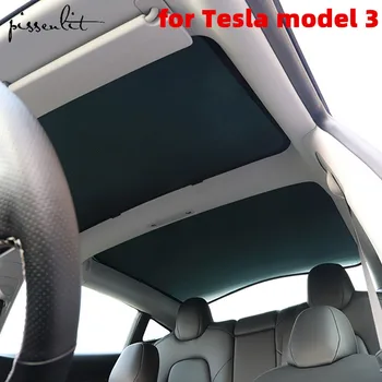 За Tesla Model 3 Аксесоари Козирка на Покрива, Защита от Слънцето, Три Слънчеви Козирка Модели 3, Авто Козирка, Задни Предни Козирка