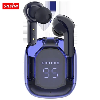 Безжични Bluetooth слушалки Acefast T6 Tws, слушалките с шумопотискане, спортни игри слушалки с led дисплей, Цветни слушалки с микрофон