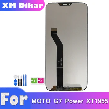 Оригинален За Motorola Moto G7 Power LCD сензорен дисплей, Дигитайзер За Мото G7 Power XT1955-5 XT1955-6 Подмяна на дисплея