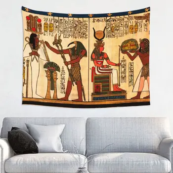 Египетски (древен) на гоблен от полиестер хипи, окачена на стената, ретро Етнически египетски стая декор, на фона на плат, Мандала, стенен гоблен