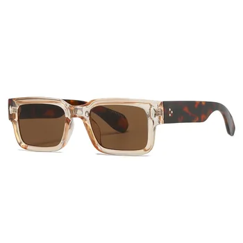 2023 Висококачествени Квадратни Слънчеви Очила Дамски Vintage слънчеви Очила Мъжки Луксозни Слънчеви Очила на Марката Gafas De Sol Mujer UV400 Oculus