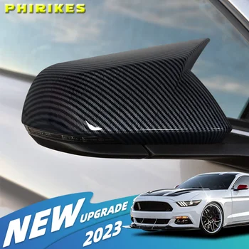 1 Чифт покривала за огледала за обратно виждане, аксесоари за автомобили за екстериора, странично огледало за обратно виждане, калъф за Ford Mustang 2015-2022