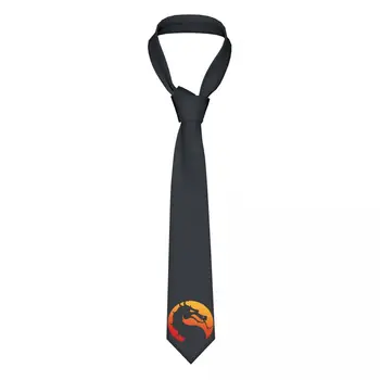 Логото на Mortal Kombat Mk11, Популярна Файтинговая Игра, Вратовръзки, Ежедневни Вратовръзки с Ширина 8 см. за Мъже, Аксесоари за Ризи, Вратовръзка, Сватба Парти